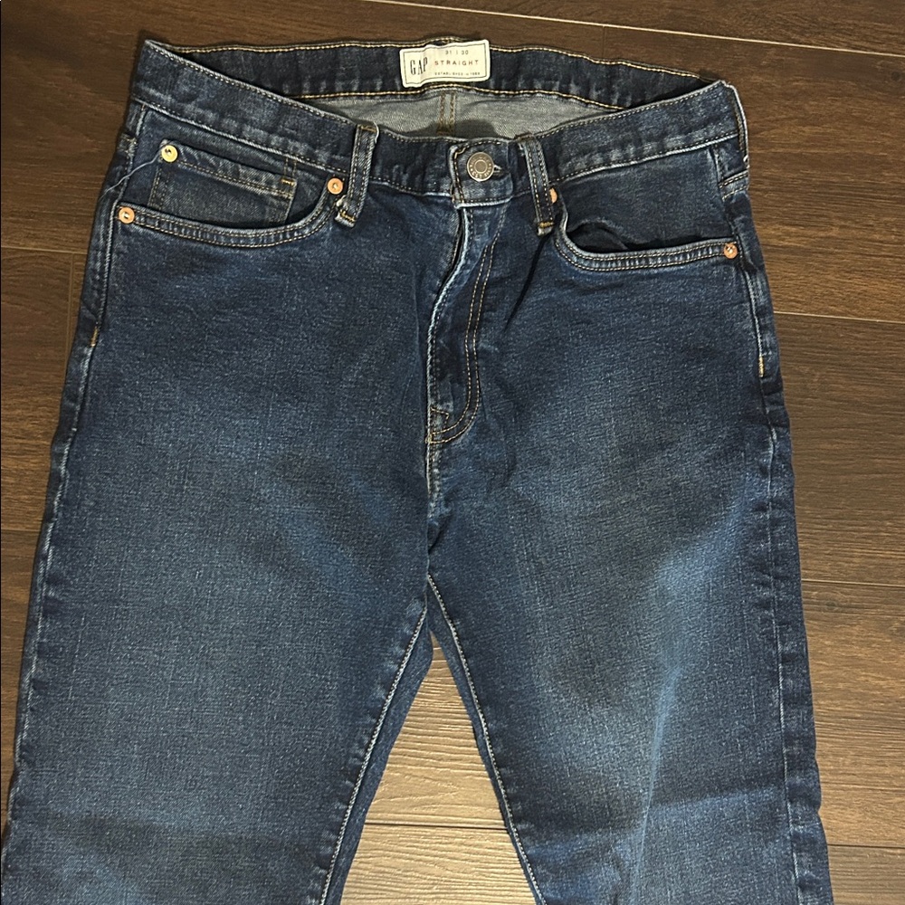 GAP Men's Deep Blue Slim Jeans